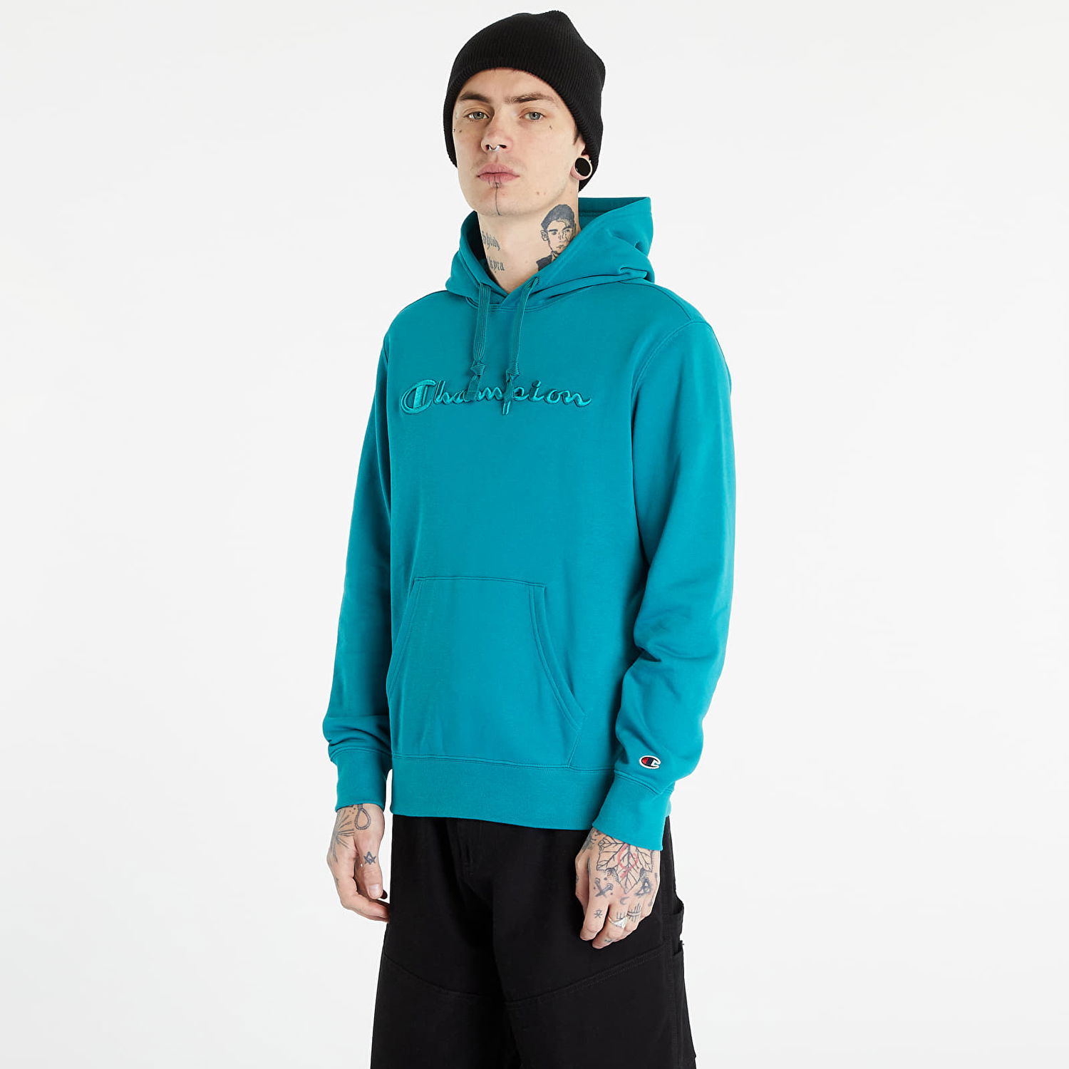 Sweatshirt Champion Hoodie Turkis | 218486 CHA BS165, 0