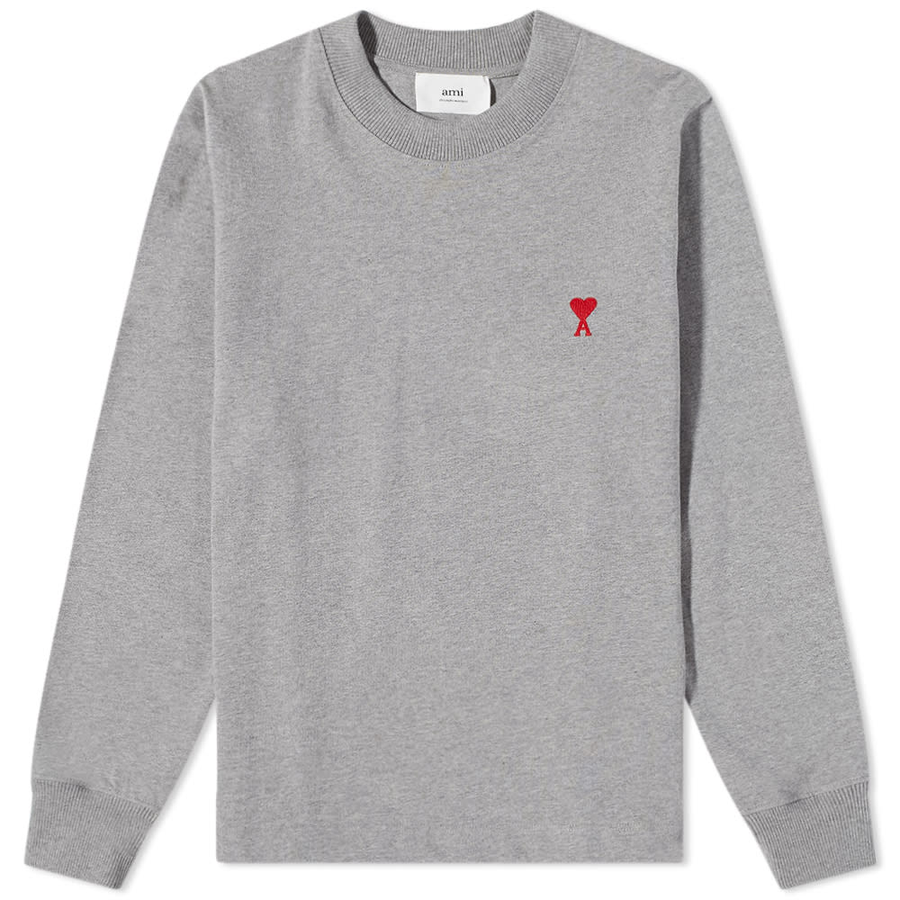 T-shirt AMI Small A Heart Tee Grå | UTS200-701055, 0