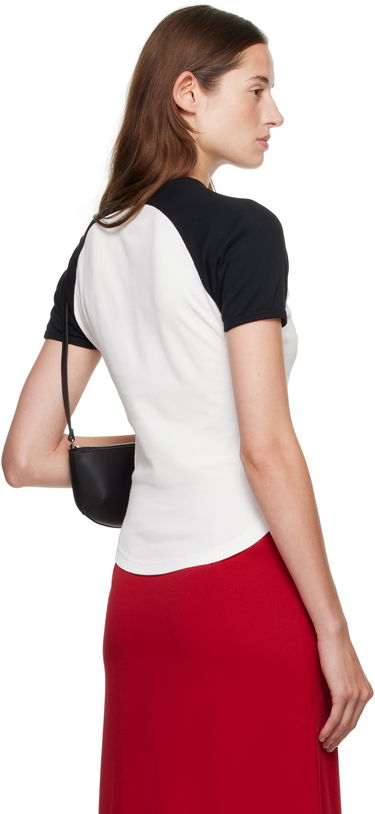 T-shirt Courrèges Courrèges Circle Contrast T-Shirt Sort | 325JTS214JS0203, 2