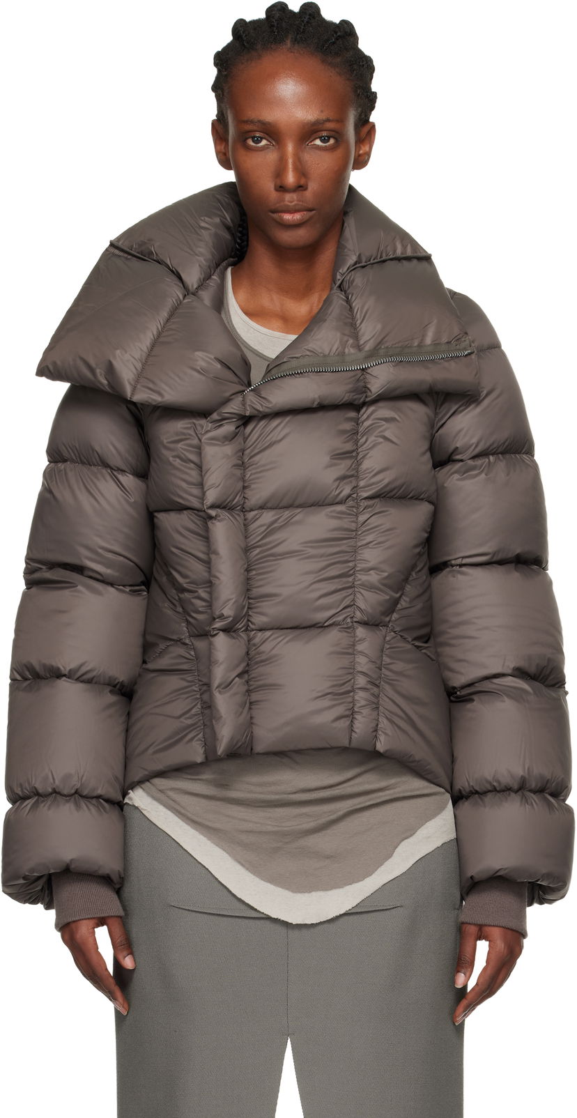 Puffer jakke Rick Owens Concordians Naska Duvet Down Jacket Brun | RP02E4746 NPD3