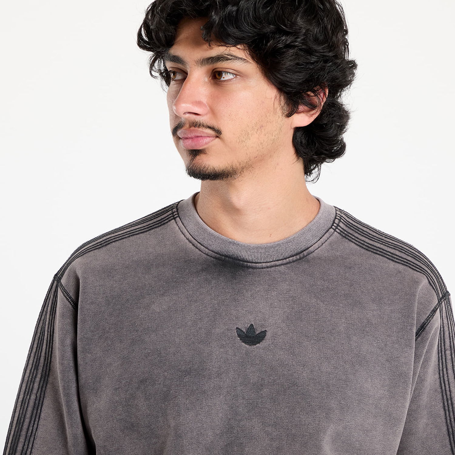 Sweatshirt adidas Performance Premium Essentials Retro Washed Crew Sweatshirt Brun | JD0246, 1
