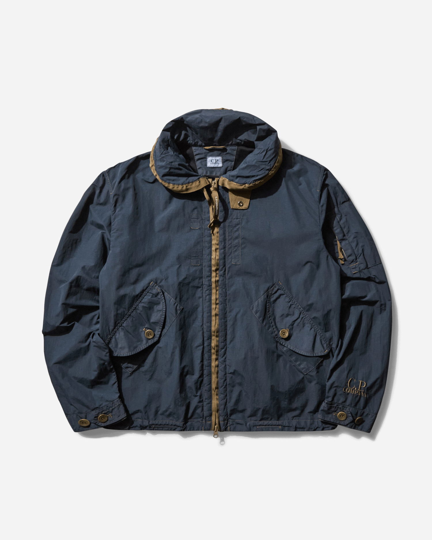 Vindjakke C.P. Company Packable Hood Jacket Mørkeblå | 18CMOW297A-005991C 891, 1