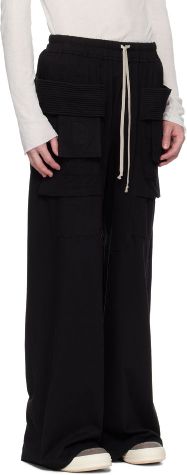 Cargo bukser Rick Owens Rick Owens DRKSHDW Hollywood Creatch Wide Cargo Pants Hvid | DU01E3394 RN, 4