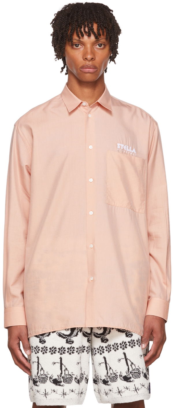 Skjorte Stella McCartney Designer Fantasia Button-Up Shirt Lyserød | 6030363STA56