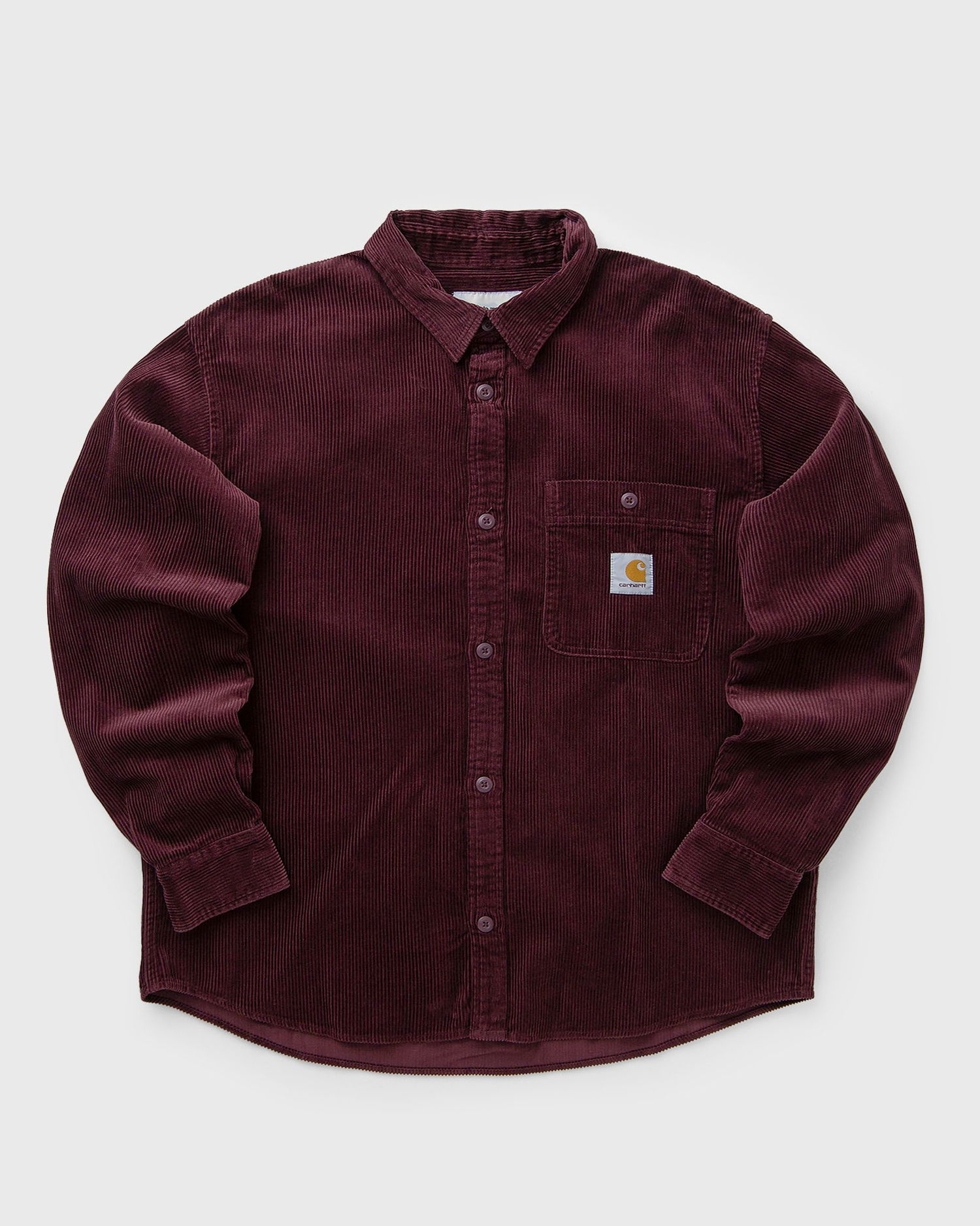 Skjorte Carhartt WIP Flint Long Sleeve Corduroy Shirt Bourgogne | I035837-33K.XX, 1