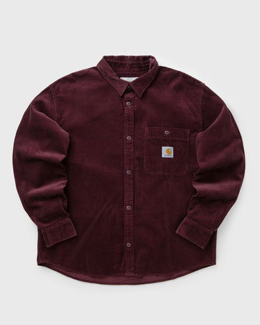 Skjorte Carhartt WIP Flint Long Sleeve Corduroy Shirt Bourgogne | I035837-33K.XX, 1