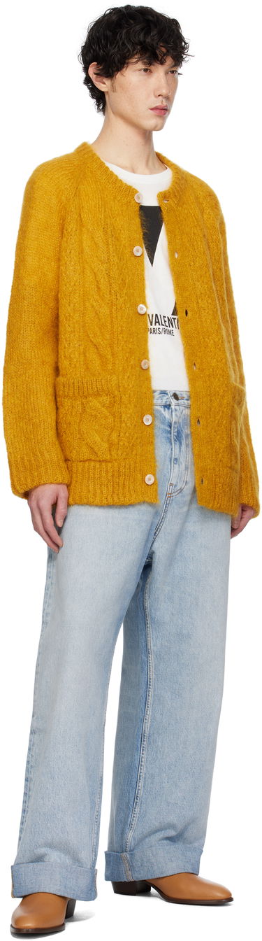 Sweater Valentino Valentino Mohair Cardigan Gul | 6V3KA04KAPB, 3