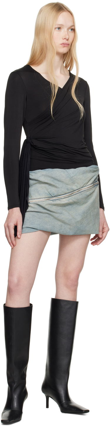 Nederdel Diesel Diesel T-Crissy Wrap Top Sort | A18920 0BLBC, 4