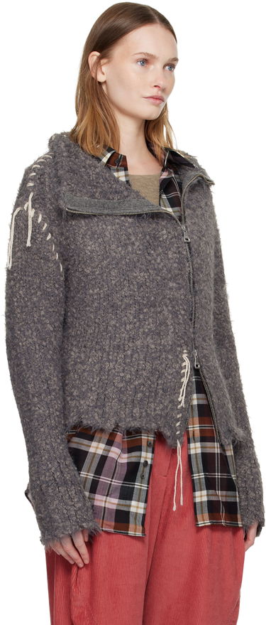 Jakke Andersson Bell Harlow Damaged Knit Jacket Grå | atb1388w, 1