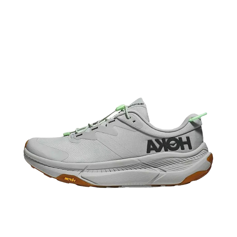 Løbe Hoka One One Transport Harbor Mist Lime Glow Grå | 1123153-HMLG