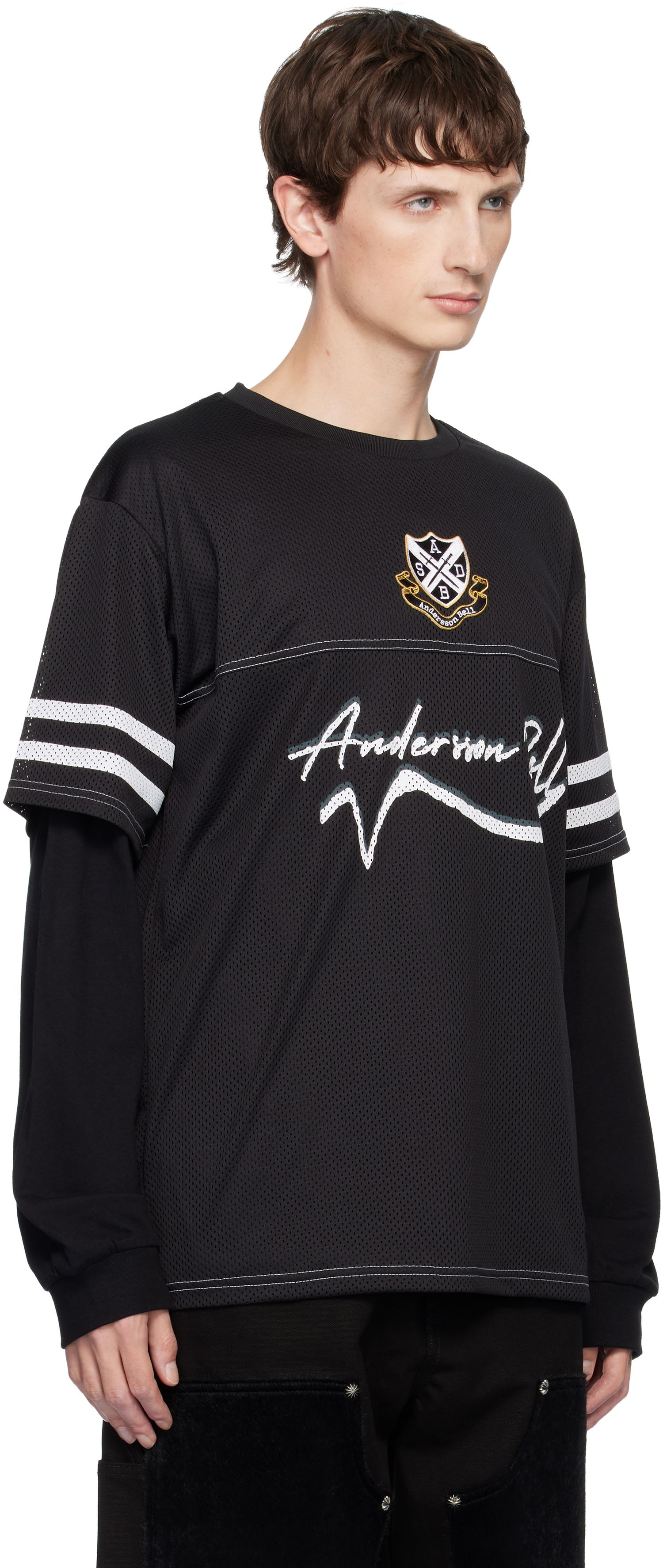 Jersey Andersson Bell Football Layered Long Sleeve T-shirt Sort | atb1380m, 1