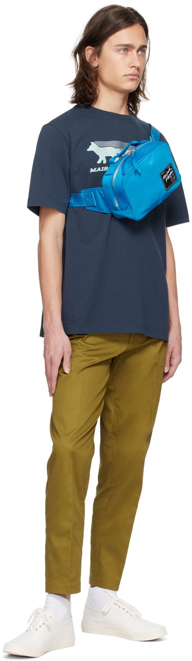 Taljetaske MAISON KITSUNÉ Maison Kitsuné 'The Traveller' Belt Bag Blå | MM05162WQ1001P451, 3