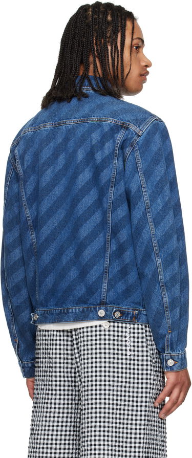 Jakke Marni Marni Striped Denim Jacket Blå | JUJU0050S0 USCX36, 2