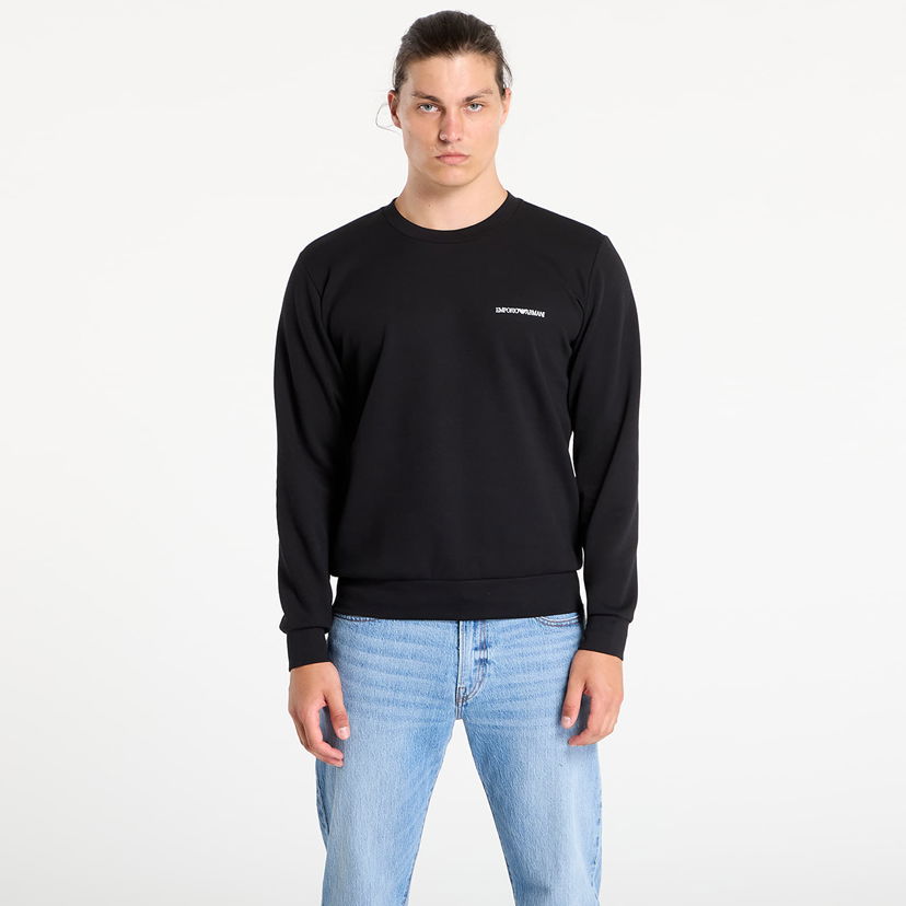 Sweatshirt Emporio Armani EA7 Emporio Armani Crew Neck Sweatshirt Sort | EM000520AF10790UC001