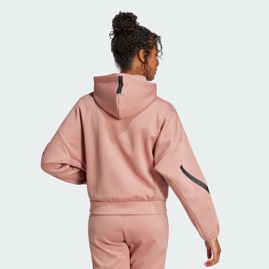 Sweatshirt adidas Performance Z.N.E. Full-Zip Athletics Hoodie Lyserød | JC5394, 1
