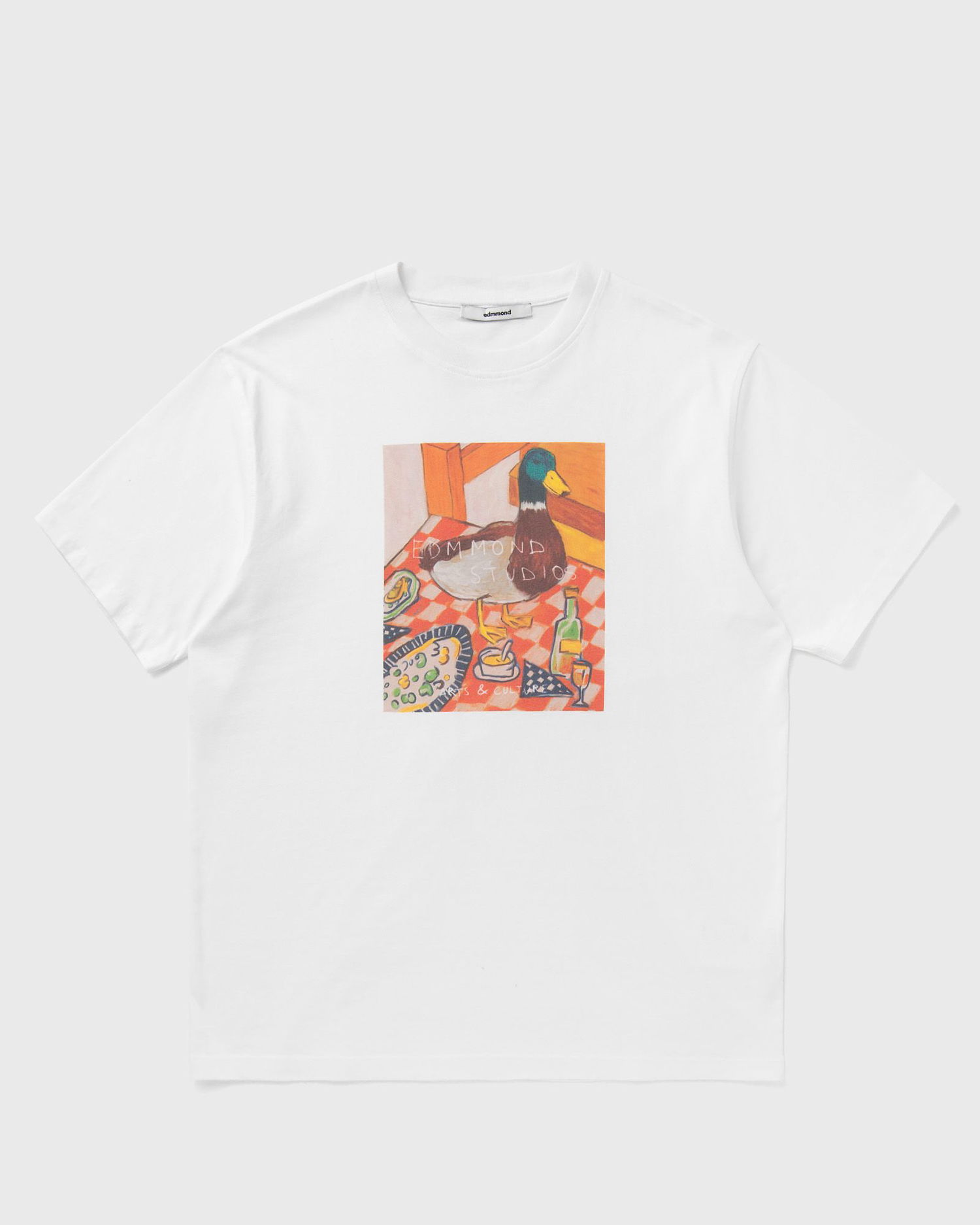 T-shirt Edmmond Studios Duck at Dinner T-Shirt Hvid | 325-30-09000, 0