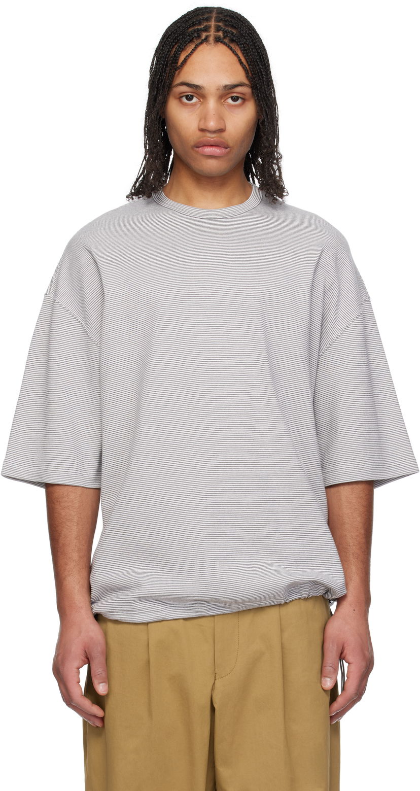 T-shirt Comme des Garçons Comme des Garçons Homme Horizontal Stripes T-Shirt Grå | HO-T003-051
