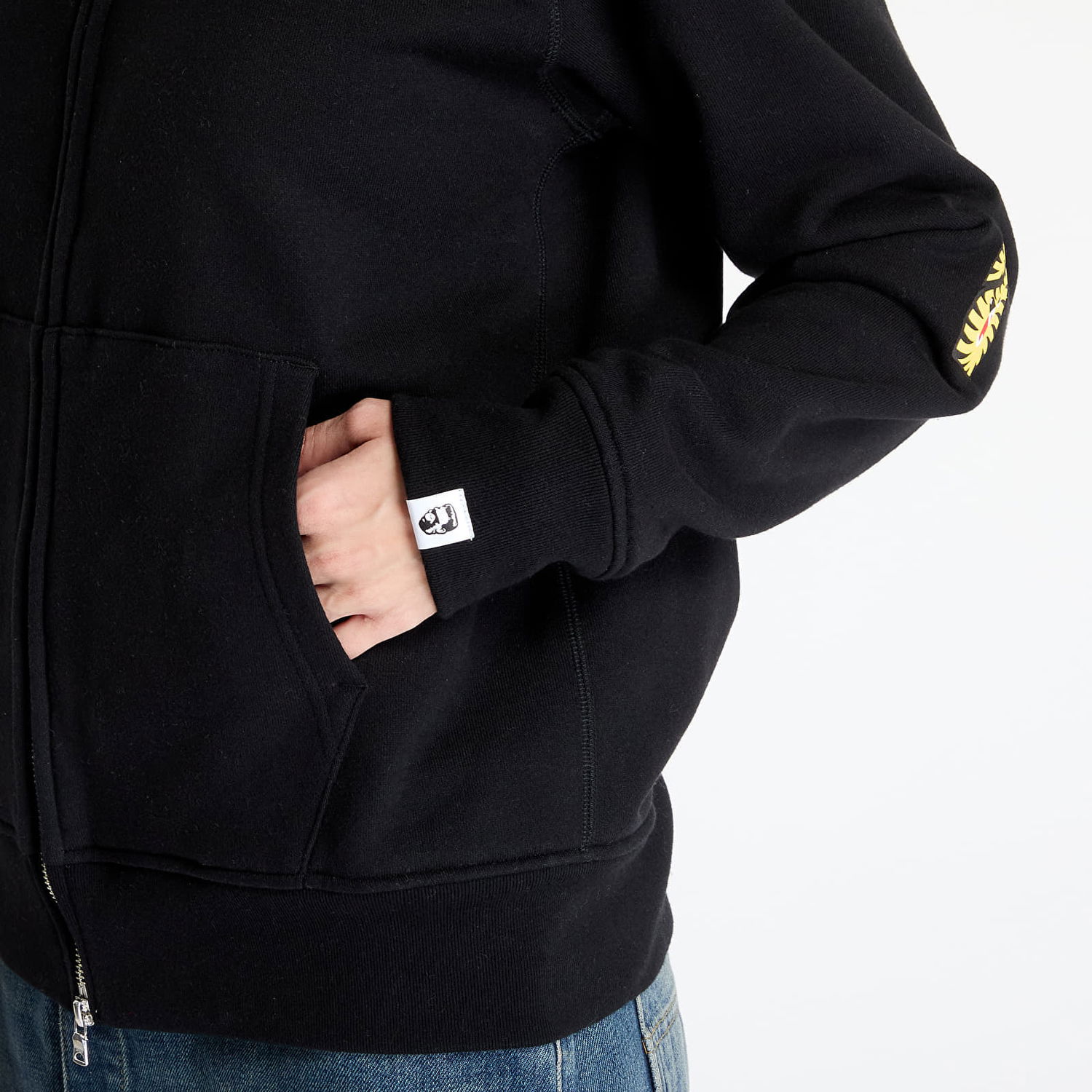 Sweatshirt BAPE A BATHING APE 2nd Shark Full Zip Hoodie Sort | 001ZPK701006M BLK, 1