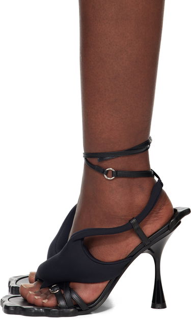 Skopleje Ottolinger Ottolinger Flower Heeled Sandals Sort | 13190013102, 2