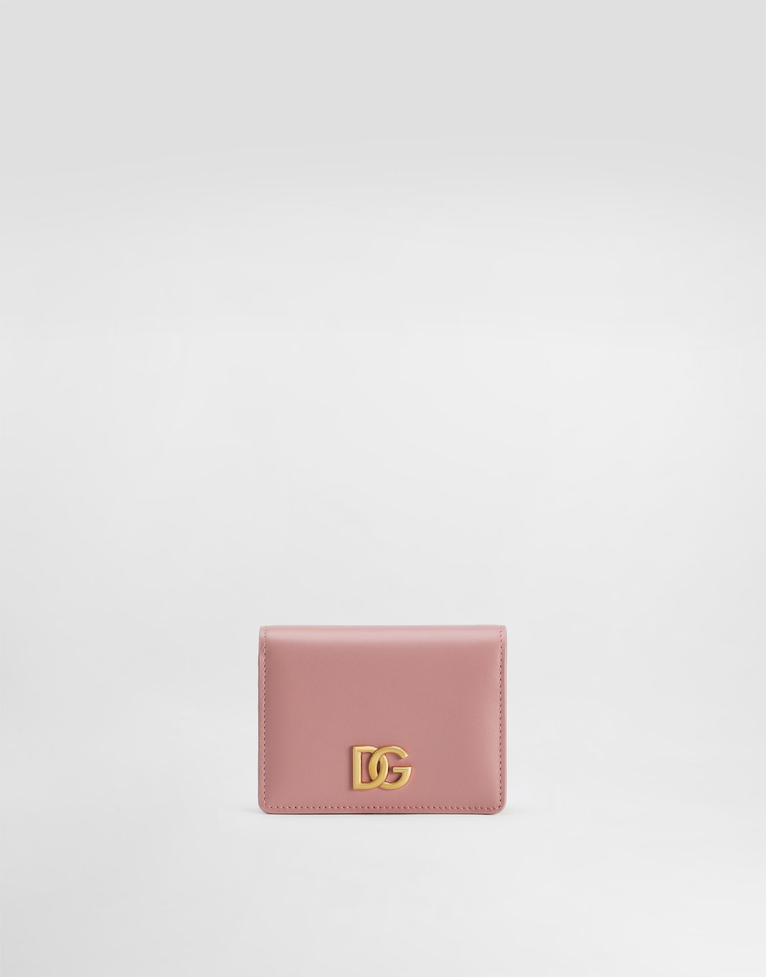 Tegnebog Dolce & Gabbana Dolce & Gabbana Calfskin Wallet with DG Logo Lyserød | BI1211A9M758B407, 0