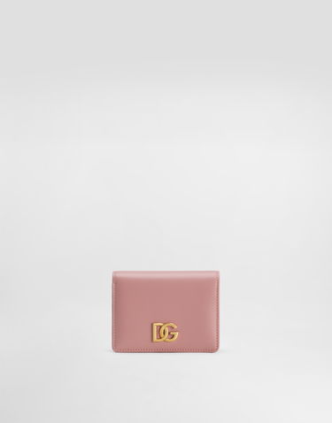 Tegnebog Dolce & Gabbana Dolce & Gabbana Calfskin Wallet with DG Logo Lyserød | BI1211A9M758B407, 0