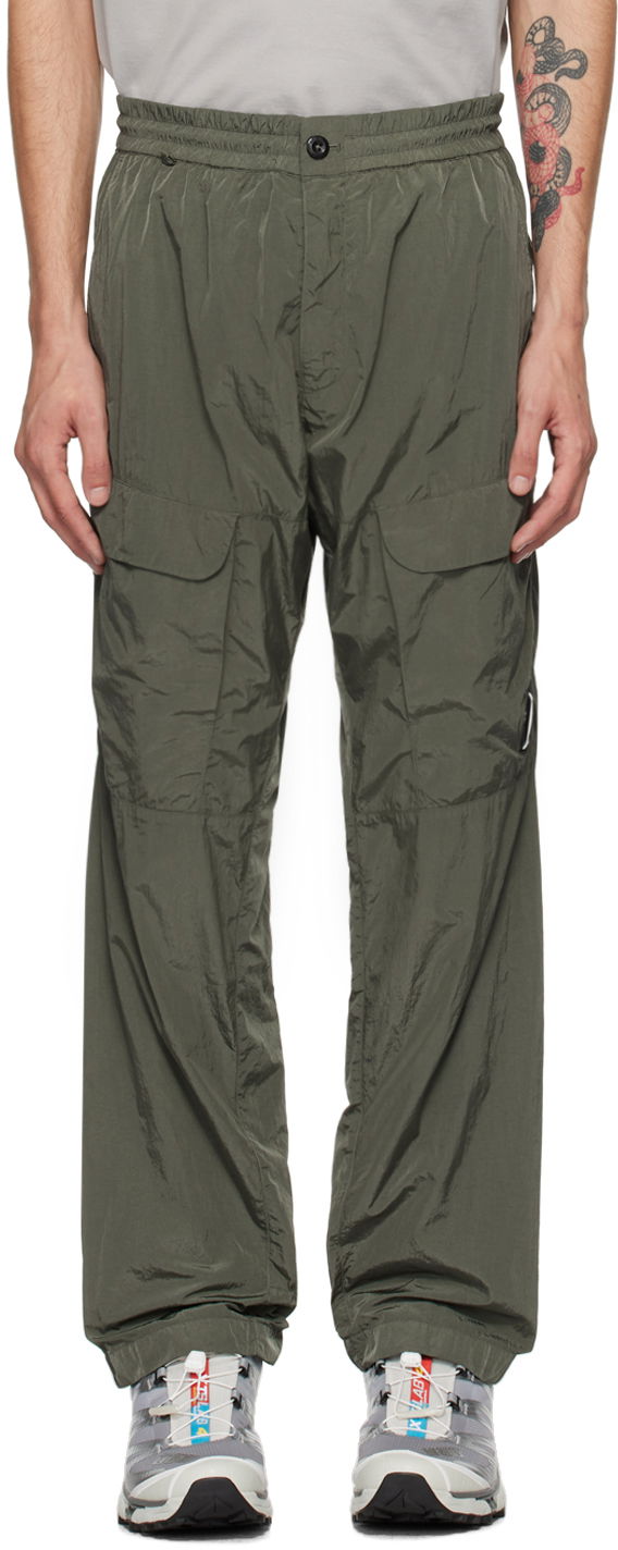 Cargo bukser C.P. Company Green Garment-Dyed Cargo Pants Grå | 17CMPA093A-005904G