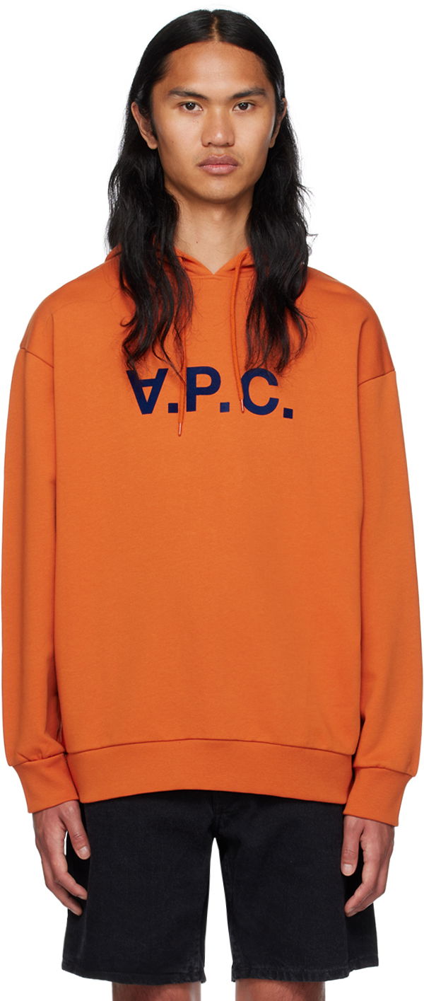 Sweatshirt A.P.C. Milo Hoodie Orange | COFDX-H27833, 0