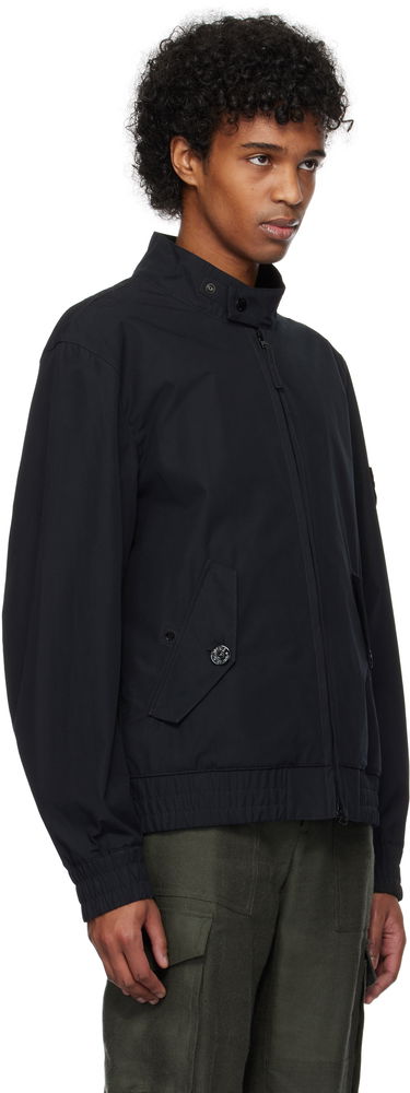 Bomberjakke Stone Island Stone Island Weatherproof Canvas Bomber Jacket Sort | K1S15 4100026 S00F1, 1