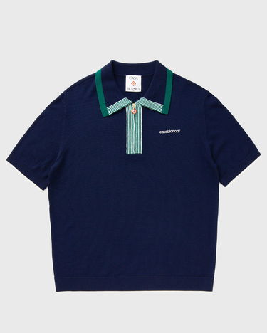 Polo skjorte Casablanca Casablanca Tennis Polo Mørkeblå | MPS25-KW-846-01, 0