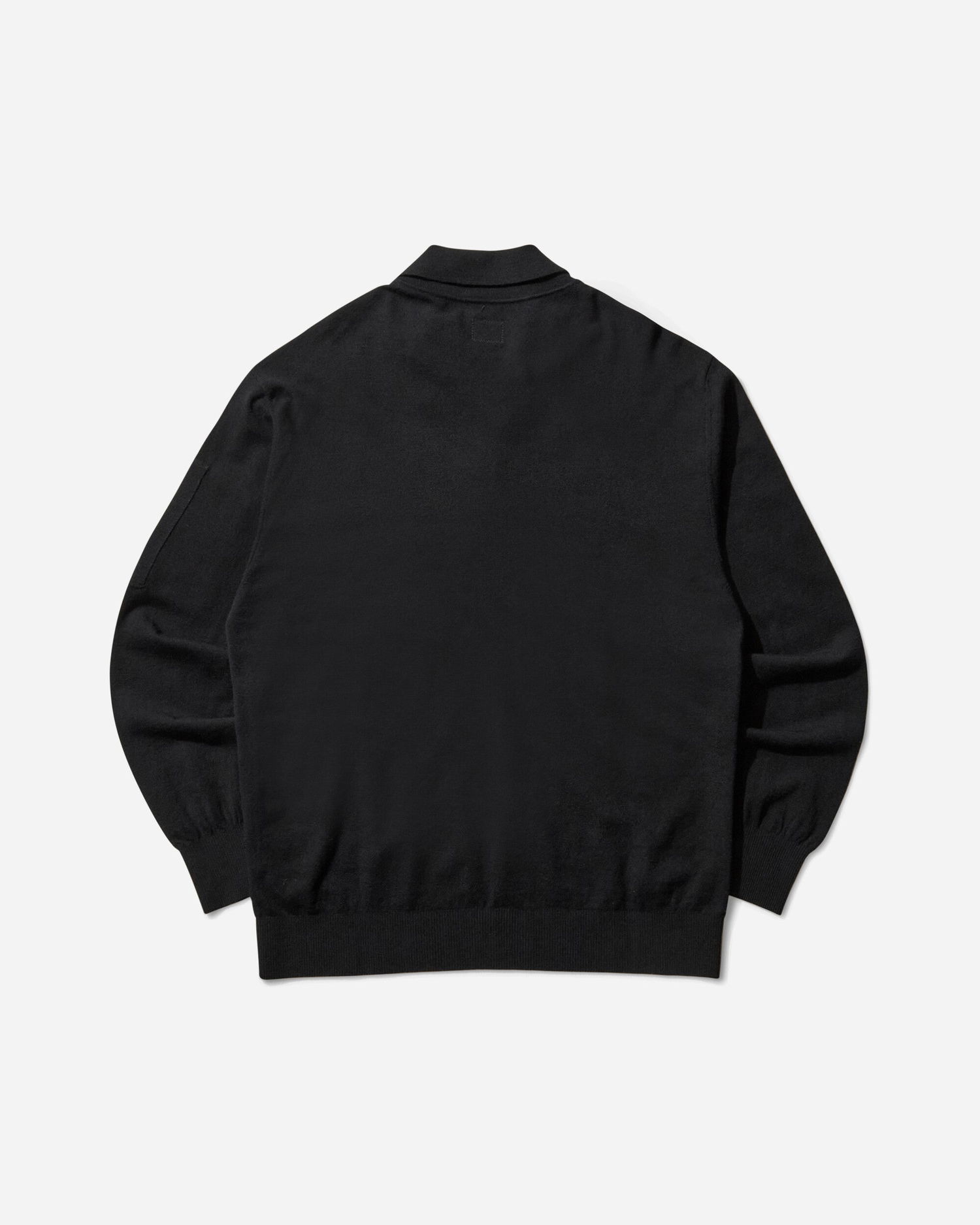 Sweater C.P. Company Merino Wool Polo Knit Sweater Sort | 19CMKN038A-005528A 999, 0