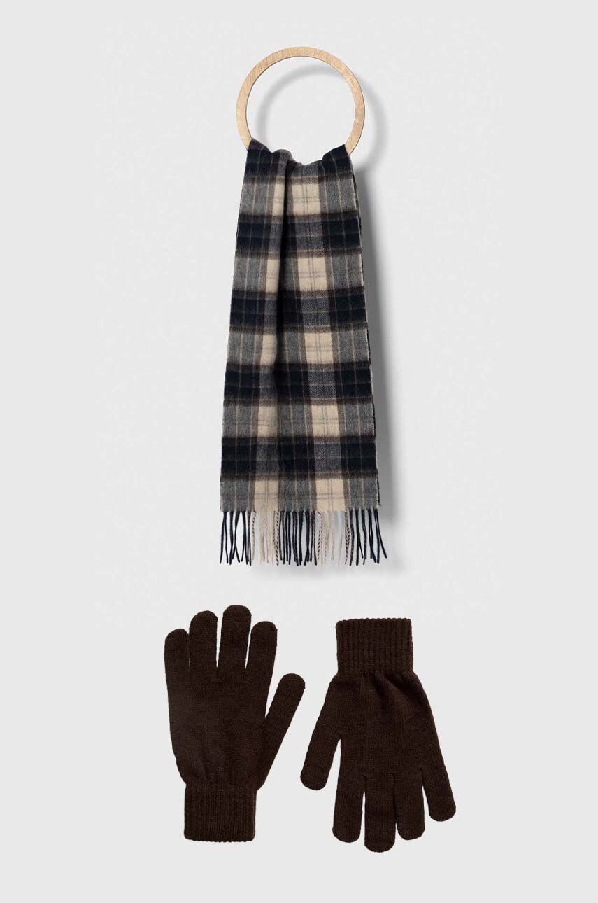 Tørklæde Barbour Scarf & Glove Set Brun | MGS0018, 0