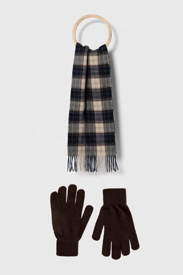 Tørklæde Barbour Scarf & Glove Set Brun | MGS0018, 0