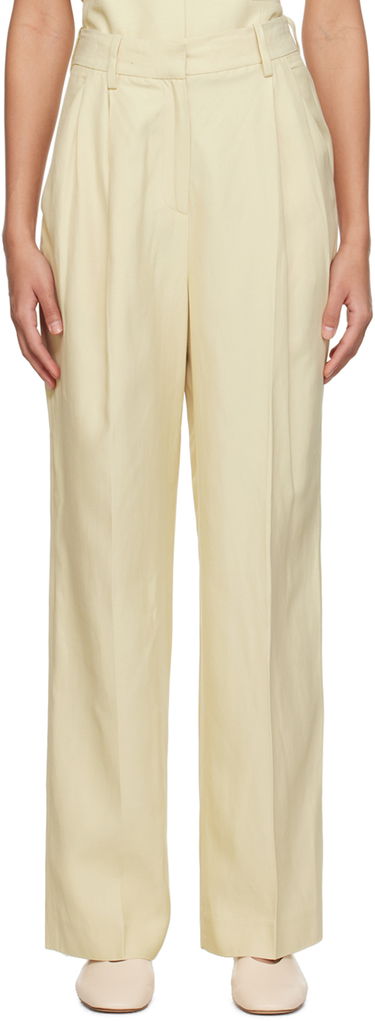 Bukser Loulou de Saison Loulou de Saison Cadar Pleated Trousers Gul | CADAR, 0
