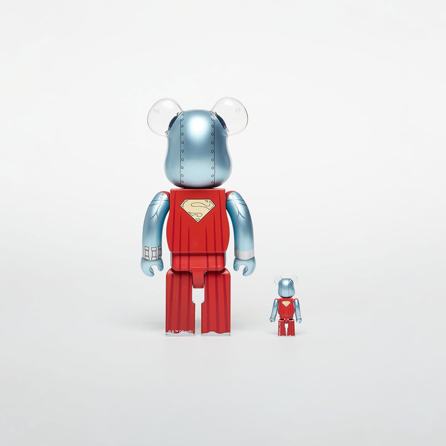 Collectible Medicom Toy BE@RBRICK Steel Figure 100% & 400% Set Metalisk | 4530956619033, 1