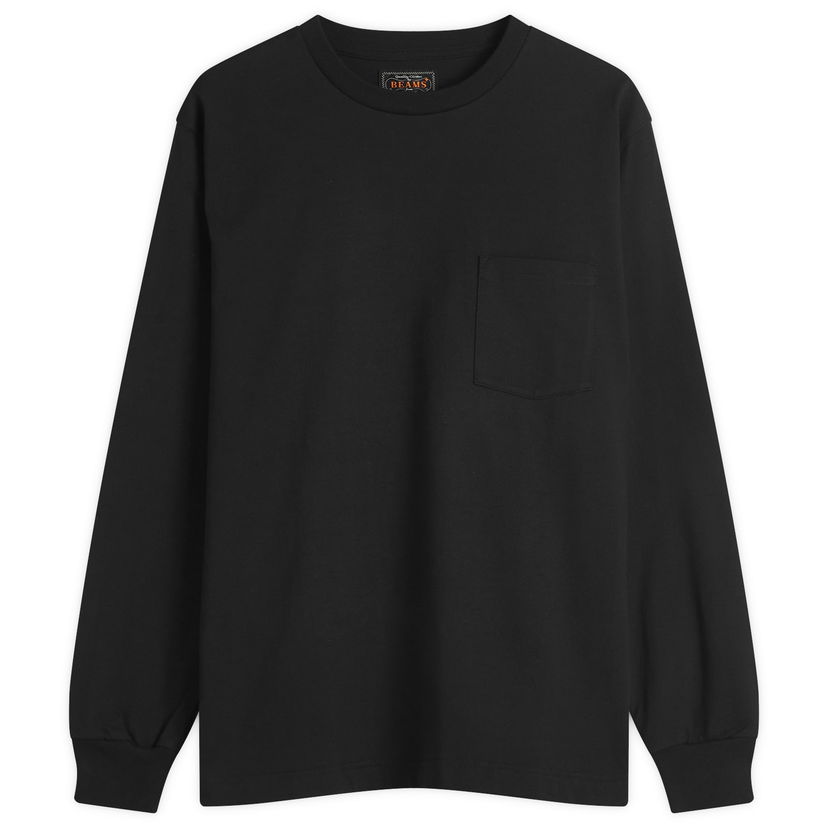 T-shirt BEAMS Beams Plus Long Sleeve Pocket Tee Sort | 3814-0066-156-19