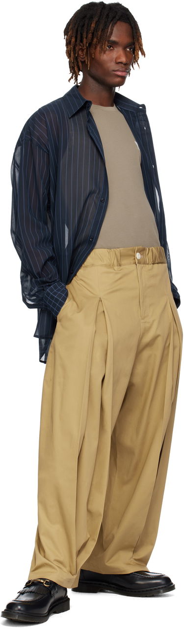 Skjorte sage NATION SAGE NATION Chisholm Sheer Striped Shirt Mørkeblå | S075 CHISHOLM SHIRT, 3