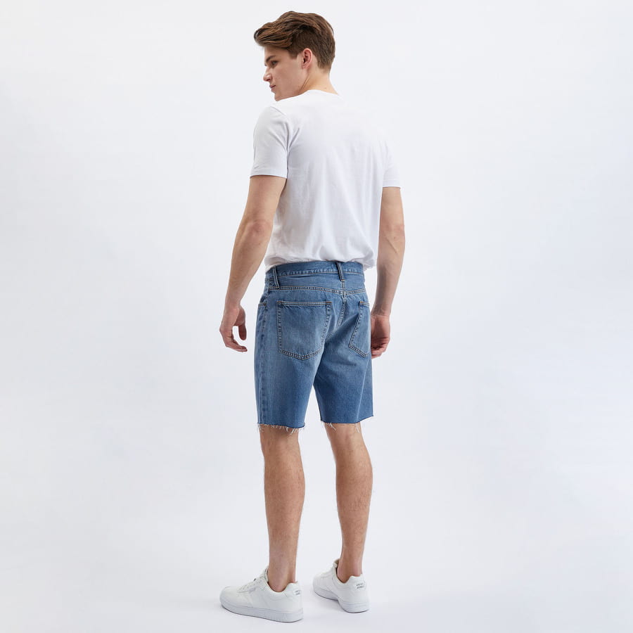 Shorts GAP Straight Denim Short Blå | 602502-00, 1