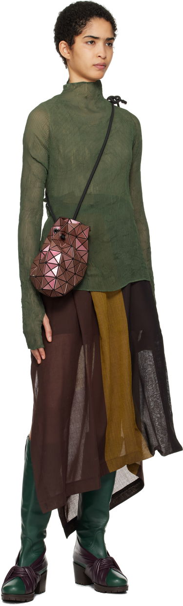 Håndtaske BAO BAO ISSEY MIYAKE Geometric Pattern Gloss Shoulder Bag Bourgogne | BB48AG591, 3