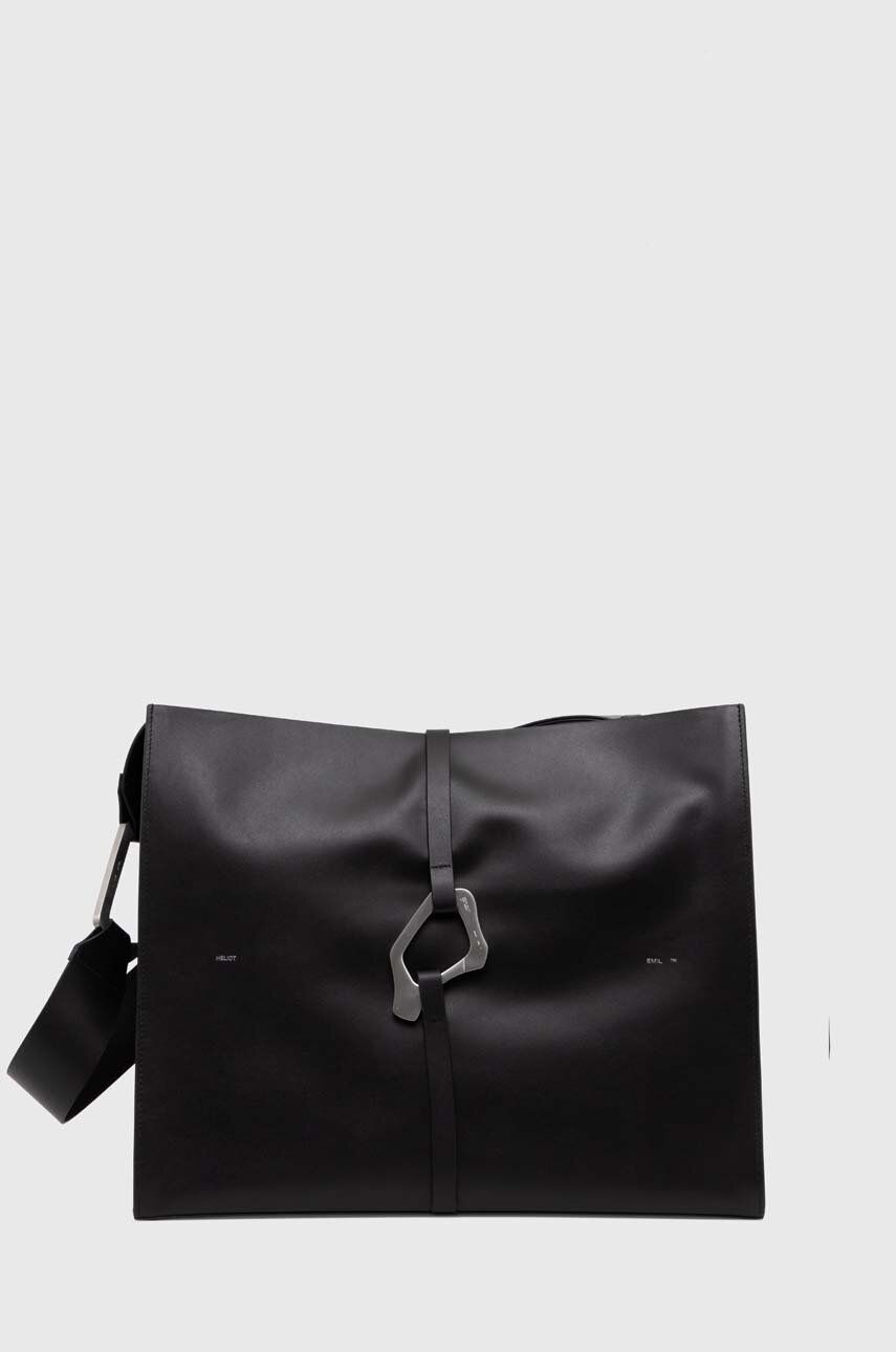 Skuldertaske HELIOT EMIL Leather Shoulder Bag Sort | HE.15.44.L03.BLK01, 0