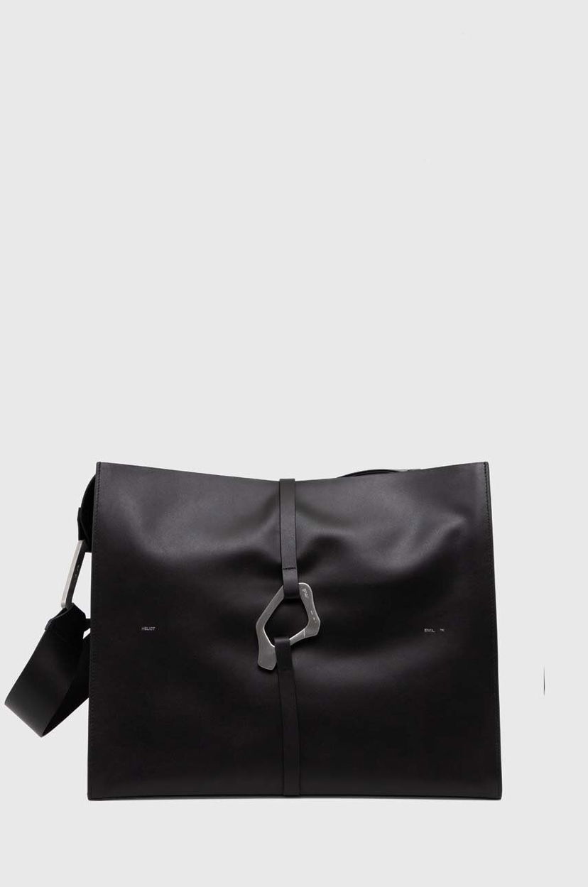 Skuldertaske HELIOT EMIL Leather Shoulder Bag Sort | HE.15.44.L03.BLK01
