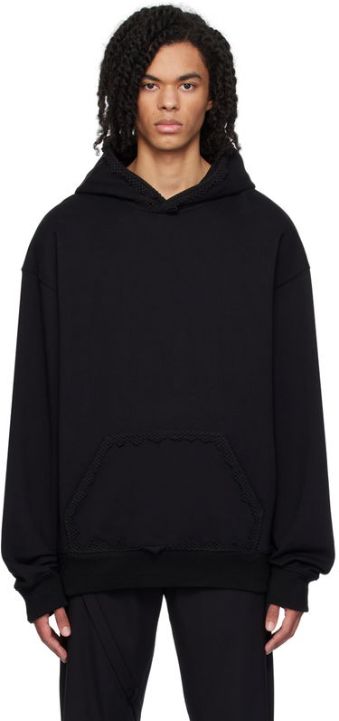 Sweatshirt HELIOT EMIL Spherical Black Hoodie Sort | PRESS24_M_08_061_BLK01, 0