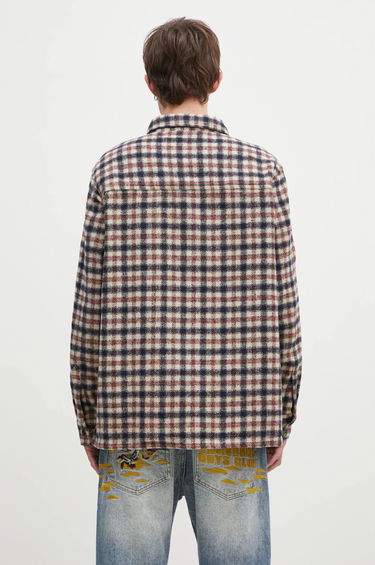 Skjorte BILLIONAIRE BOYS CLUB Men's Regular Fit Embroidered Checked Shirt Blå | B24429, 2
