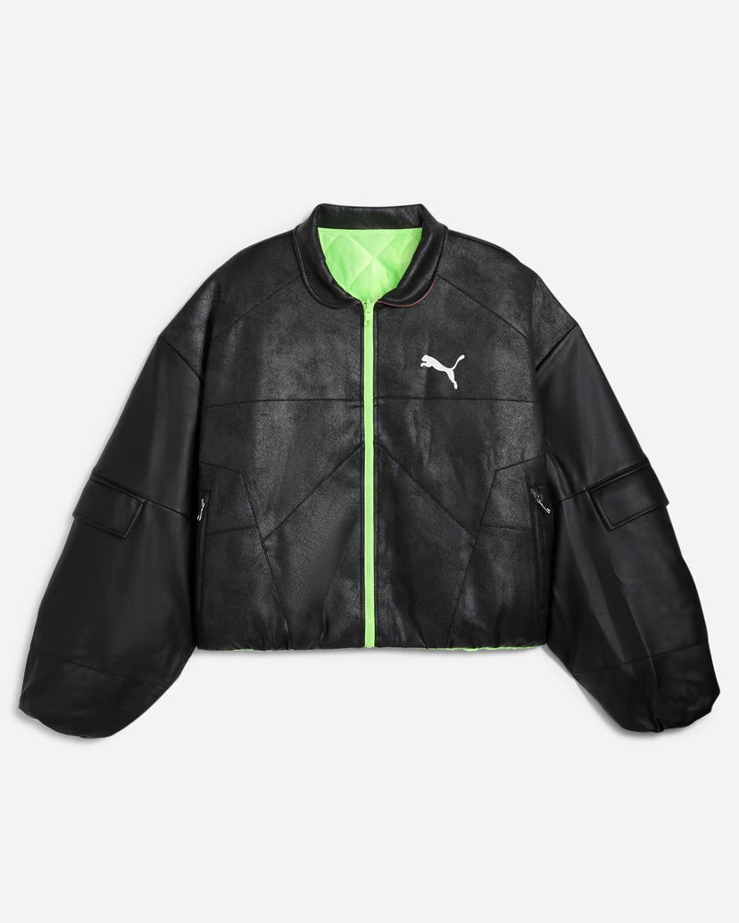 Bomberjakke Puma A$AP Rocky Pleather Jacket Sort | 632480-01