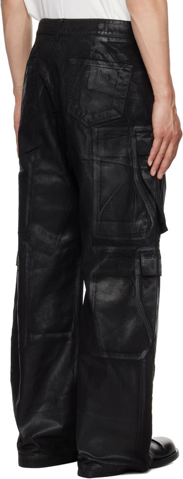 Cargo bukser Rick Owens Rick Owens DRKSHDW Hollywood Double Cargo Pants Sort | DU01E3361 DCF, 2