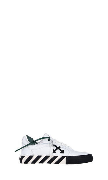 Sneakers og sko Off-White Low Vulcanized Leather SS22 "White Black" Hvid | OMIA085C99LEA0010110, 0