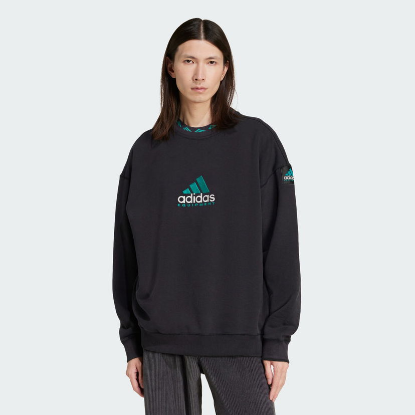 Sweatshirt adidas Performance EQT Wash Crewneck Sweatshirt Sort | JC8222