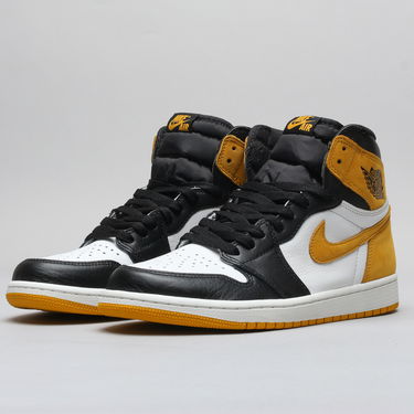 Sneakers og sko Jordan Air Jordan 1 Retro High OG "Yellow Ochre" Sort | 555088-109, 1