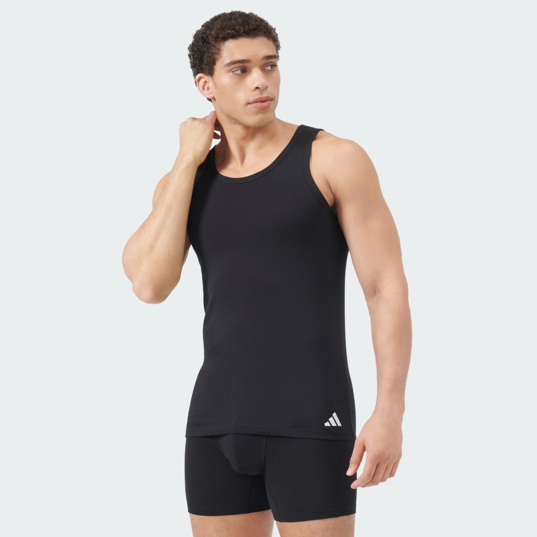 Tanktop adidas Performance Active Flex Cotton Tank Top 2-Pack Sort | JK4019, 0