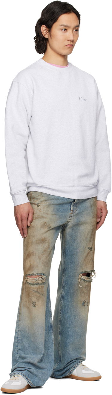 Sweater Dime Dime Classic Small Logo Crewneck Sweatshirt Grå | DIMESP2538ASH, 3