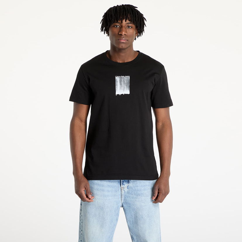T-shirt CALVIN KLEIN Calvin Klein Jeans Brush Stroke Graphic T-Shirt Sort | J30J327522 BEH